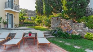 Hortensia Villa with Marvelous Multi-Level Garden Andros Greece