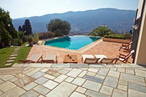 Hortensia Villa with Marvelous Multi-Level Garden Andros Greece