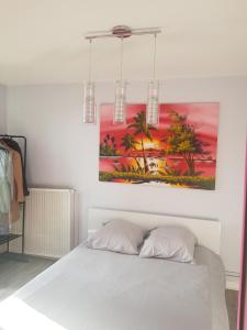 Appartements Logement entier - confort- calme, business, long sejour -wifi- stationnement gratuit : Chambre Double - Vue sur Jardin