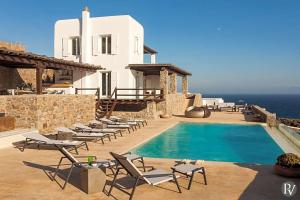 Costa Ilios Villa Sleeps 16 with Pool and Air Con Myconos Greece