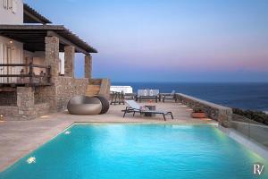 Costa Ilios Villa Sleeps 16 with Pool and Air Con Myconos Greece