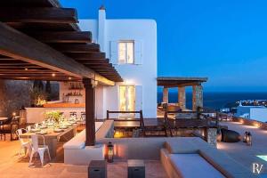 Costa Ilios Villa Sleeps 16 with Pool and Air Con Myconos Greece