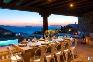 Costa Ilios Villa Sleeps 16 with Pool and Air Con Myconos Greece