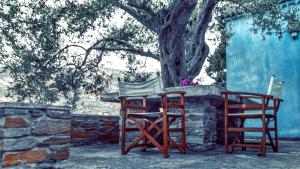 The Blue Getaway - Next to Pithara Waterfalls Andros Greece