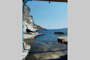 The monk boathouse Milos Greece