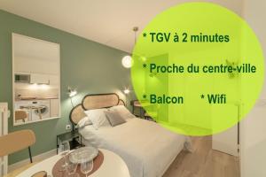 Appartements apparthotel-gare-chambery : Studio standard 