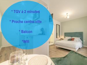 Appartements apparthotel-gare-chambery : Studio standard 