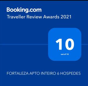 FORTALEZA APTo INTEIRO 5 HOSPEDES