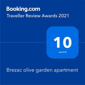 Brezac olive garden apartment