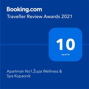 Apartman No1,Župa Wellness & Spa Kopaonik