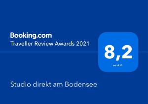 Studio direkt am Bodensee