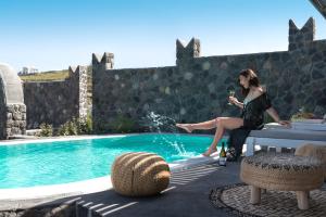 Elements Suite with Indoor Hot Tub, Private Pool and Sea View room in Elements of Caldera Suites