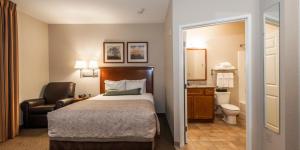 Queen Studio Suite room in Candlewood Suites Burlington an IHG Hotel