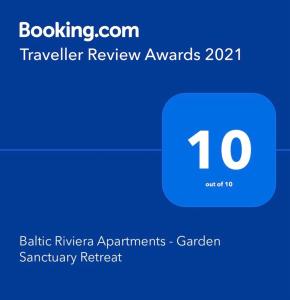 Baltic Riviera Apartments - Garden Sanctuary Retreat