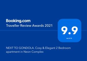 NEXT TO GONDOLA Cosy Elegant 2 Bedroom apartment in Neon Complex