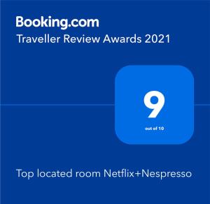Contactless Check-In Top located room Netflix&Nespresso