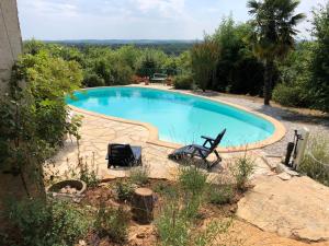 Maisons de vacances Maison de 2 chambres avec piscine privee jardin amenage et wifi a Bruniquel : photos des chambres