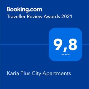 Apartment with Balcony room in Karia Plus City Apartments