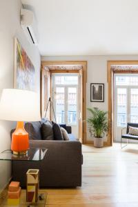Charming Flat with Balconies Central Chiado District 2 Bedrooms & AC 19th Century Building
