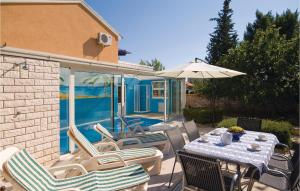 Beautiful home in Jezera with Indoor swimming pool WiFi and 2 Bedrooms