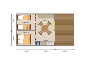 Campings Camping le Nid du Parc : Tente en Bois - Non remboursable