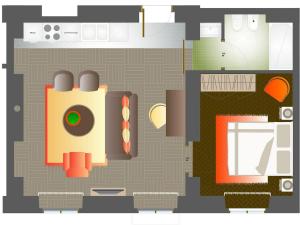 Apartment mit 1 Schlafzimmer