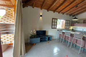 Sapeca - Novo Flat c Piscina, 50mts da praia, churrasqueira privativa, ar con, wi-fi, netflix, garagem