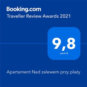 Apartament nad zalewem przy plaży