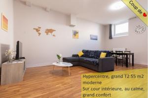 Le Mac'Honey Lounge, T2, 55 m2, HYPERCENTRE MACON au calme photo 6