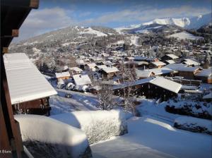 Chalet familial à Megève, vue sur le village