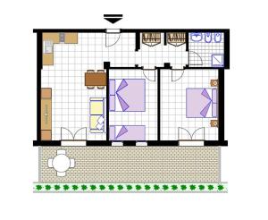 Appartamento con 2 Camere da Letto (5 Adulti)