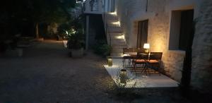 Maisons de vacances Mas Tareau l Authentique : Chambre Double - Vue sur Parc