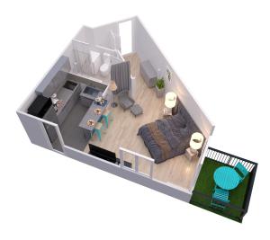 Appartements LE LAGON BLEU - Parking - Netflix - Loggia : Studio Lit Queen-Size 