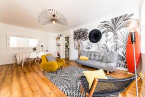 Appartements POP KEYWEEK Apt 3 bedrooms with terrace & parking Biarritz city center : photos des chambres