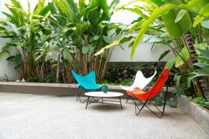 Luxury modernist design townhouse with garden