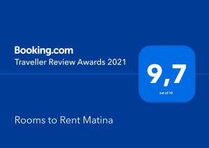 Rooms to Rent Matina Arkadia Greece