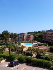 Studio cosy avec vue sur la mer à Bormes-les-Mimosas, 20 m².