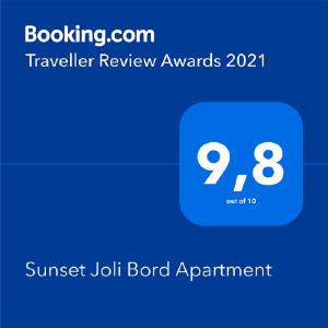 Sunset Joli Bord Apartment