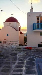 Traditional Split level house in Mykonos Town Myconos Greece