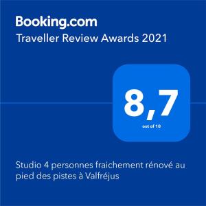 Appartements Studio 4 personnes fraichement renove au pied des pistes a Valfrejus : photos des chambres