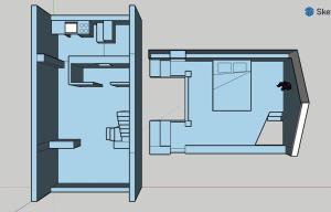 B&B / Chambres d'hotes Chalet de Paris : Studio avec Balcon 