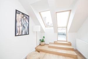 Mrągowo dwupoziomowy Apartament Indygo 85m2 z widokiem na jezioro