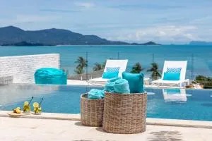 BEACHSIDE VILLA - LATITUDE 9 - at BAYSIDE LUXURY VILLAS Samrong Bay Beach, 3 BED 4 BATH, SEA and SUNSET VIEWS, only 200m walk to the Beach - Thong Son Beach