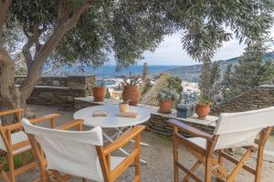 Cycladic Garden Getaway with Panoramic Views Andros Greece