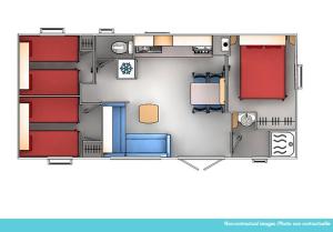 Campings Camping Officiel Siblu La Pignade : Three-Bedroom Mobile Home 8 persons 