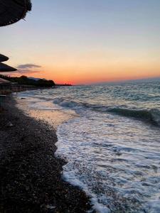 Blue and white by the sea Korinthia Greece