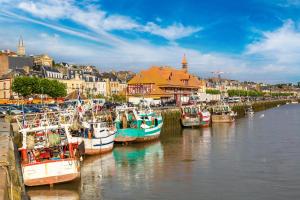 Trouville sur mer vue sur la Touque photo 9