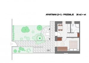 Apartment 4756-1 for 3 pers. in Vinišce