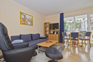 Balkon, gratis Nutzung vom AHOI Erlebnisbad und Sauna in Sellin - Appartemenmt Nordwind