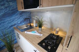 Tiny Wave Tiny House auf dem Campingplatz Strandgut